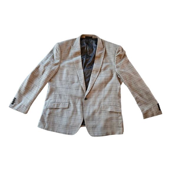 Mens Vitali Three Piece Suit Vested Suit Brand New 48R 43W Gray plaid - Picture 7 of 15